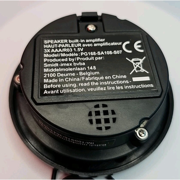 Pringles Amplified Speaker Black 3.5mm With Original Box & Instructions - Picture 6 of 8